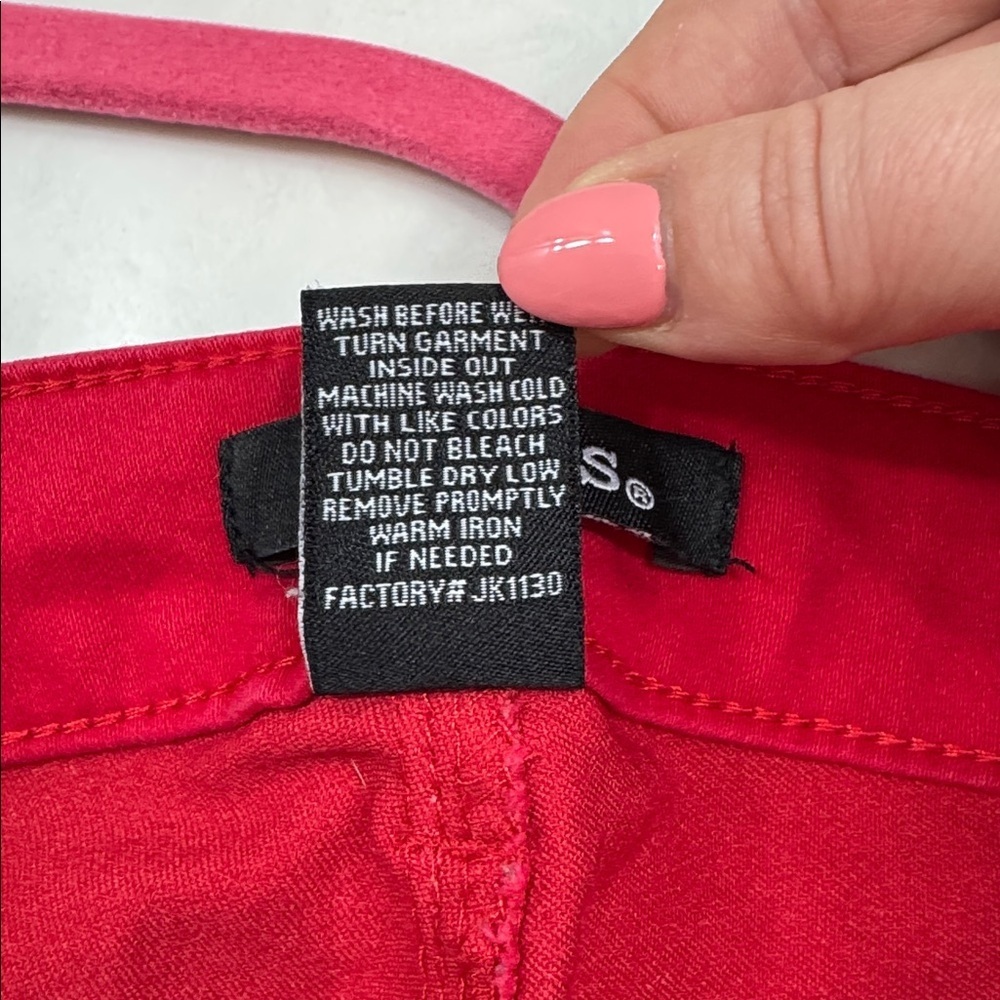 d. jeans Vibrant Red Trousers - Picture 8 of 8